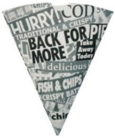 SugarShack | Newsprint Chip Cones - Buy Online on GoSupps.com
