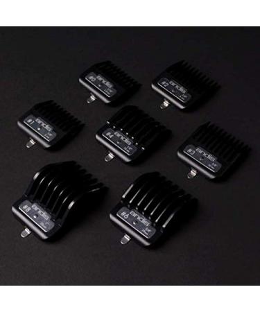Andis Master Series Premium Metal Clipper Attachment Comb Set - 7 Piece Black Count - Buy Online on GoSupps.com