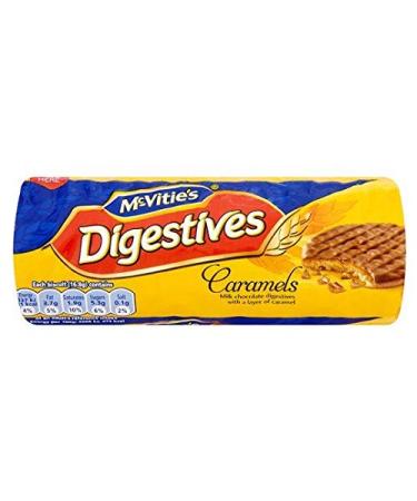McVitie's Milk Chocolate and Caramel Digestive Cookies - 267g - Pack of 2