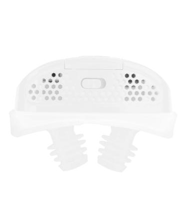 Anti Snoring Device Professional Electric Intelligent Anti Snoring Apparatus Device Dilate Nasal and Make The Air Pass Nasal Passageway Through Health Care Accessory(White)