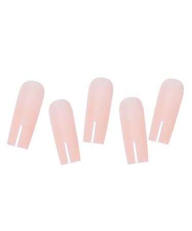 YOSOMK Square Press on Nails - Long Pink Acrylic False Nails for Women | Stick on Nails with Glue | Static Nails - Buy Online on GoSupps.com
