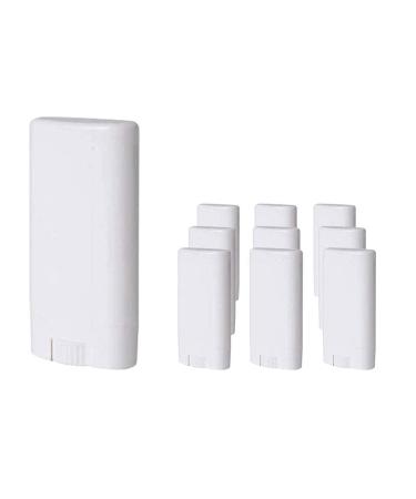15pcs 15ml White Plastic Deodorant Containers 0.5 Oz New Empty Oval Lip Balm Tubes Twist-Up Deodorant Container for Lipstick Crayon Chapstick DIY Make Your Own Deodorant Cream Lotion Bar 15 Pcs White - Buy Online on GoSupps.com