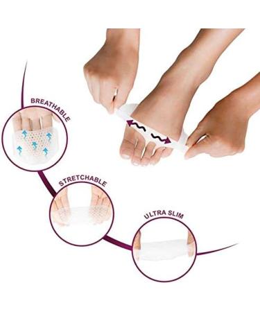 Premium Ultra-Soft Silicone Metatarsal Foot Pain Relief (2 Pairs) - Comfort & Soothing Support for Diabetic Feet, Metatarsalgia, Neuroma, Bunions, High Heels - Buy Online on GoSupps.com