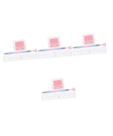 FRCOLOR 4 Sets Nail Art Drill Pen Nail Polish Pens Manicure Nail Pen Nail Art Paint Pen Nail Art Calligraphy Pen DIY Nail Art Pen Nail Dotting Pen Diamond Picking Pen Nail Gems Picker Abs
