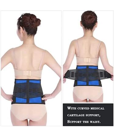 Adjustable Neoprene Back Support Belt for Pain Relief | Lumbar Support Waist Belt - Blue (XXXXL) - Buy Online on GoSupps.com