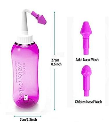 Lucktao Nose Cleaner for Nose Wash 500ml Nasal Irrigation adult and child nose cleaner (pink) - Buy Online on GoSupps.com