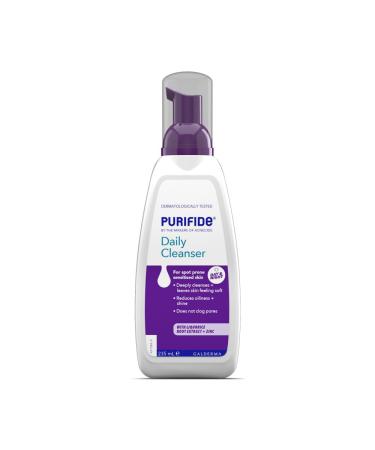 Purifide by Acnecide Daily Cleanser Acne Face Wash for Spot Prone Skin & Blemish Control For Women and Men 235ml Cleanser (New)