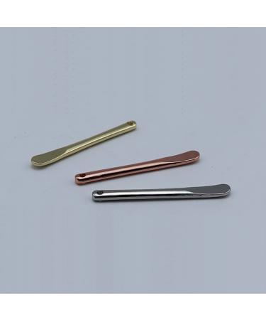 3-Piece Zinc Alloy Makeup Spatula Set - Eye Cream Spoons & Mini Cosmetic Skincare Tools - Gold Silver & Rose Gold - Buy Online on GoSupps.com