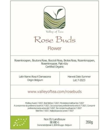 Organic Damascus Rose Buds Bio Tea - Comfortingly Sweet Pink Damascena - Rose Blossom & Petals - Premium 700g & 350g Rose Cereals - Buy Online on GoSupps.com