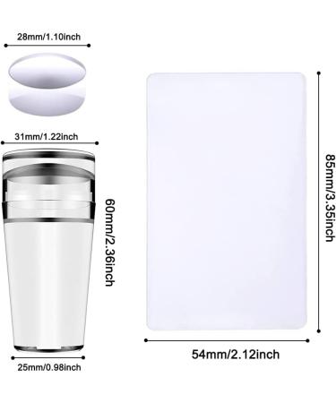 Norhogo Nail Art Stamper & Scraper Set - 2PCs Silicon Nail Stamp for DIY Manicure French Nails and UV Gel/Acrylic Designs - Buy Online on GoSupps.com