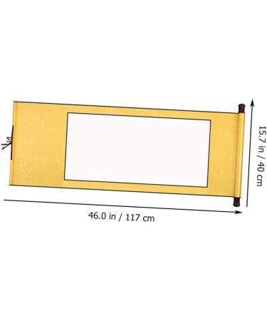 SEWOART Blank Rice Paper Scroll Calligraphy Rice Paper Water Writing Cloth Chinese Painting Couplet Paper Yellow 1.5X40X117CM - Buy Online on GoSupps.com