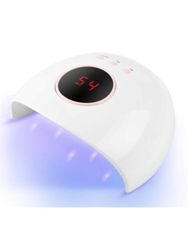 Nail dryer vibration head 24W UV LED nail lamp with 12 light and large LCD display car sensor professional nail lamp in salon quality