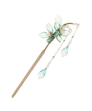 Women Hair Sticks Hair Sticks with Tassel Pearl Flower Hair Stick Chinese Hair Chopsticks Pearl Flower Hair Pin Retro Tassel Hair Chignon for Hair DIY Accessory