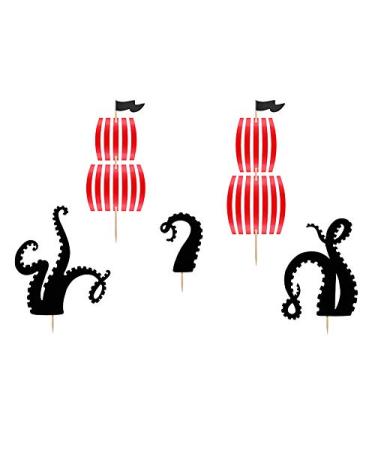 Schnooridoo Cake Topper Cake Decorating Cake Decoration Wedding Birthday (Set Pirate)