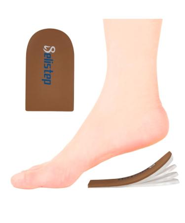 Relistep Heel Lift Cushion Relieves Heel Pain Heel Cracking for Foot Length Differences Heel Lifts Plantar Fasciitis Pain 4 Layer Heel Pads for Women (Small)
