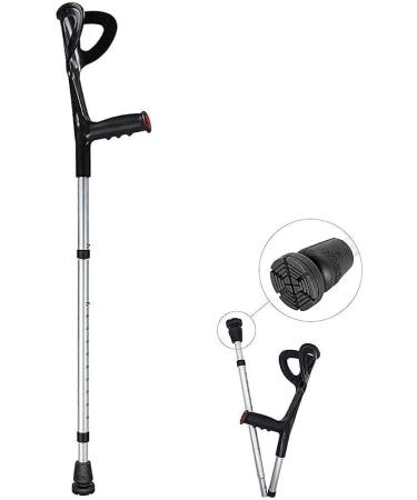 COKVBSKZ Forearm Crutches Adjustable Elbow Collapsible Cane Aluminum Foldable Travel Arm Type Crutches Fracture for Seniors Disabled Postoperative Rehabilitation Adjustable Lightweight Handles 1Pcs - Buy Online on GoSupps.com