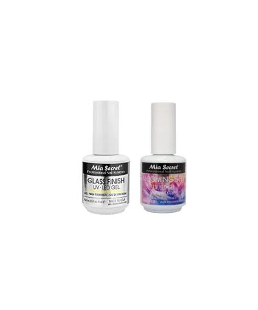Mia Secret Blooming Gel UV LED Gel (BMG-38) & Glass Finish UV-LED Gel 1/2 oz (FG-6S) - Buy Online on GoSupps.com