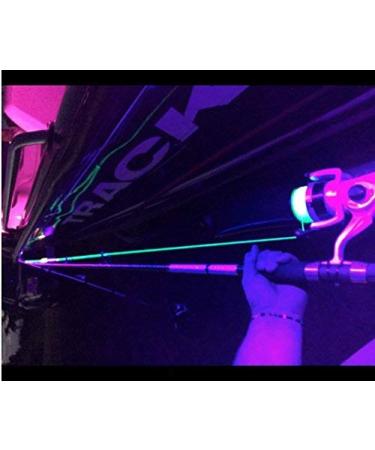 6 FT LED Black Light Night Fishing LED Strip UV Ultraviolet Boat bass Fishing 12v dc Pontoon Kayak John Boat Florescent line Glow (6ft)