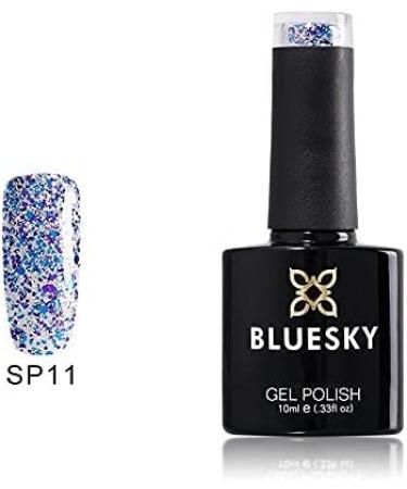 Bluesky GEL NAIL POLISH SILVER GLITTER Blue Purple Multi Glitter CHRISTMAS Sparkle JUST DANCE SP11 UV LED Soak Off 10ml - Buy Online on GoSupps.com