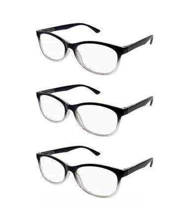 Reading Glasses for Women Men One Power Multi Flex Focus Dial Vision Auto Adjust Glasses From .5X to 2.5X For Small Print (Round)