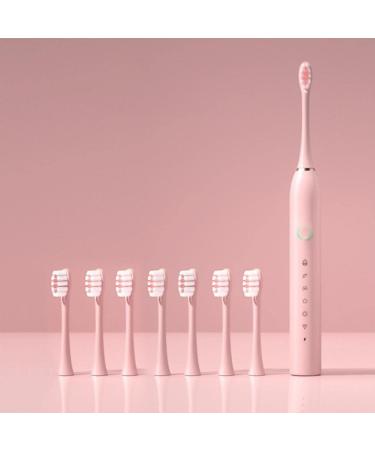 Yrmaups Electric Toothbrush USB Rechargeable with 8 Heads | 6 Cleaning Modes Smart Timer | IPX7 Waterproof for Adults and Kids - Buy Online on GoSupps.com