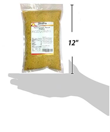 Nutritional Yeast Flakes 1 lb - Fortified, Gluten-Free, Non-GMO - Vegan & Vegetarian Support Formula by Medley Hills Farm - Buy Online on GoSupps.com