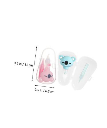 Kisangel Infant Nose Sucker - 2pcs Silicone Aspirators for Newborns | Baby Safety Manual Nose Cleaner for Nasal Care - Buy Online on GoSupps.com