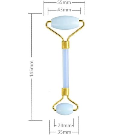 Buy Type 5 Blue Jade Massage Roller & Gua Sha Set - Anti-Wrinkle Facial Massager for Lifting & Relaxation - International Shipping Available - Buy Online on GoSupps.com