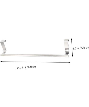 Alipis 2 Pcs Cabinet Door Hook Swing Hangers Towel Rack Door Hanger Towel Rod Wall Hanging to Rotate Rag Silverx2pcs 36X5cmx2pcs - Buy Online on GoSupps.com