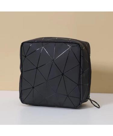 Portable Sanitary Napkin Storage Case - 2 Pieces Menstrual Pads & Cup for Teens & Women - Travel-Friendly Black Bag - Buy Online on GoSupps.com