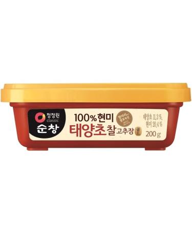 Daesang Sunchang Brown Rice Pepper Paste 200g - Authentic Korean Gochujang Gluten-Free Fermented Umami Flavour Versatile Red Pepper Paste for Spicy Delights