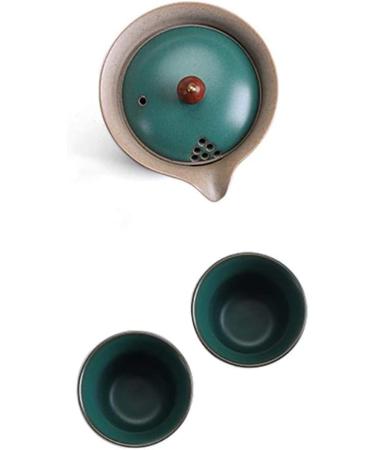 Tea Set Coffee Cup Set Tea Cup Set Tea Set Portable Teapot Ceramic Tea Pot 2 Tea Cup Suitable for Travel Teapot Set Teacup Set - Buy Online on GoSupps.com
