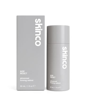 Skinco Age Reset Advanced Retinol Serum Professional Strength Formula with Hyaluronic Acid Vitamin E & Botanical Extracts | Smooths Fine Lines Firms & Brightens Skin (1 fl oz)