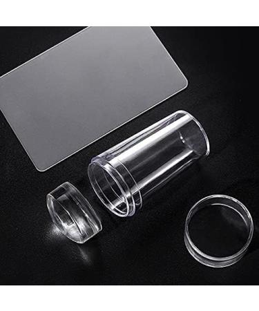 U-K Nail Art Scraper Kit French Smile Line Tools Clear Silicone Jelly Stamp with Scraper Transparent Soft Clear Stamp for Manicure Tools Useful and Practical - Buy Online on GoSupps.com