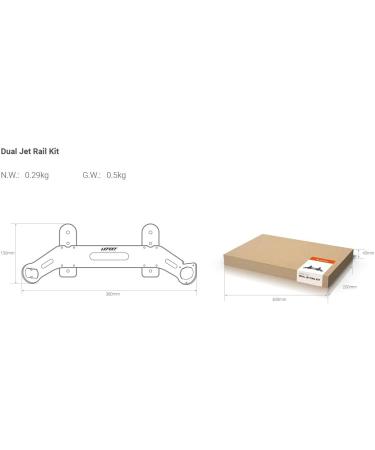 LEFEET Dual Jet Rail Kit S1 - High-powered propulsion system for enhanced underwater mobility - Buy Online on GoSupps.com