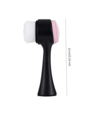 Manual Face Scrubber & Silicone Cleansing Brush - 2 in 1 Exfoliating Face Wash Tool for All Skin Types - Buy Online on GoSupps.com