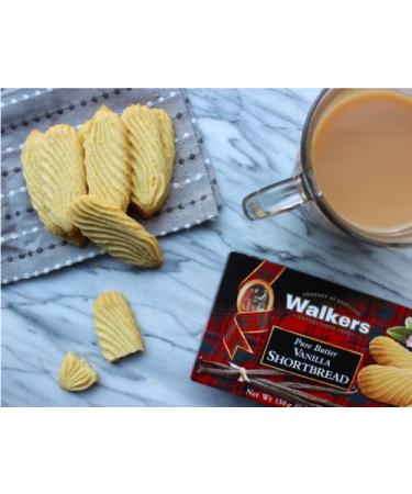 Walkers Shortbread Vanilla Cookies 5.3oz Box - Pack of 4 | Delicious Vanilla Flavor - Buy Online on GoSupps.com