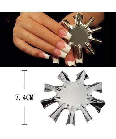 Easy French Line Edge Nail Cutter Stencil Tool Smile Shape Trimmer Clipper Styling Forms Manicure Nail Art Tools - (Color: 3) - Buy Online on GoSupps.com