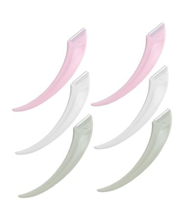 Minkissy 6st meniscus anti-scratch-eye brawl trimmer 6-pc. Eybrower razor for women dermaplaning razor tools for eyebrow care Miss Miss Brauenartfakt Fee ABS