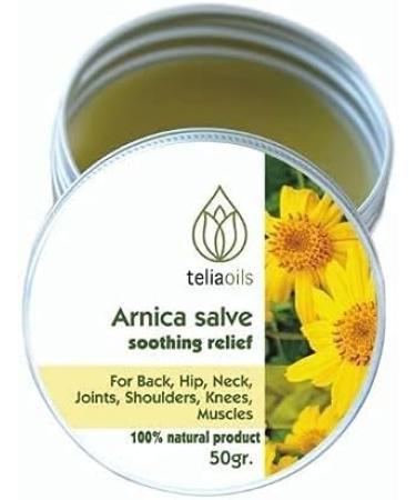 Teliaoils Arnica Salve | Soothing Relief for Joint Pain Cramps & Muscle Discomfort - International Shipping Available - Buy Online on GoSupps.com