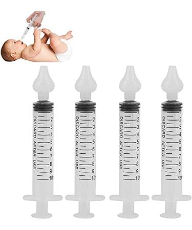 Baby Nasal Aspirator  Baby Nasal Irrigator for Baby Infant Nose Cleaner Professional Sinus Rinsing Device with Cleanable and Reusable Silicone Nasal Suction Tip  4 Pieces