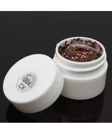 Kingduo 1 Pot 36 Colours Glitter UV Gel Builder Nail Art Polish-4