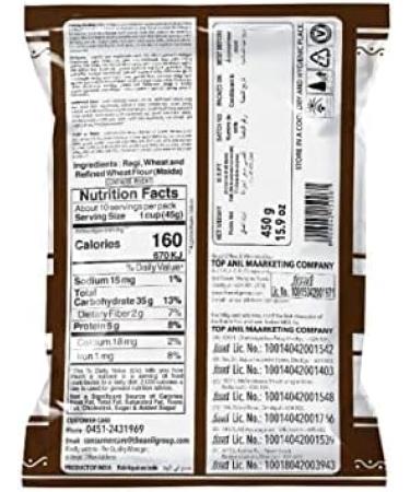 Anil Ragi Vermicelli | 450G | Finger Millet Vermicelli | High Fibre | High Protein | Ragi | Ragi Semiya (Pack of 2) - Buy Online on GoSupps.com