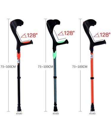 Canes Forearm Crutches 1 Pair (2 Units) - Lightweight Arm Cuff Crutch - Adjustable Ergonomic Heavy Duty for Standard and Tall Adults - Comfortable Gray (Color : Black) Prosperous Orange - Buy Online on GoSupps.com