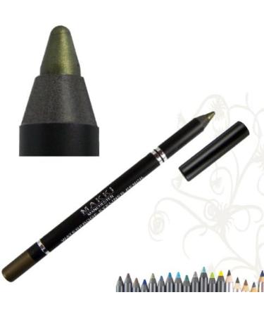 Shimmery Golden Olive Waterproof Eyeliner - Smudge Proof Glide-On Eye Liner #05 - Buy Online on GoSupps.com
