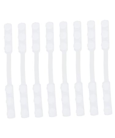 Minkissy 24 STK mask extension buckle mask ear m-a-s-k hook adjustable mask ear hook face mask extension hook for earremes adaptation artifact white headset