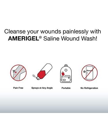 AMERIGEL Wound Care Bundle - Hydrogel Dressing & Saline Wash for Moisture-Rich Healing - Buy Online on GoSupps.com