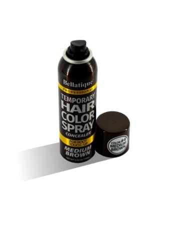 Temporary Hair Color Spray Concealer - Quick Root Touch-Up Fast Drying No Residue Ammonia & Peroxide Free - Medium Brown 3.52 oz - Buy Online on GoSupps.com