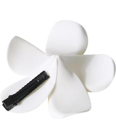 hgnxa Realistic Plumeria Flower Hairpin Elegant Wedding Hairclip Sweet Duckbill Clip Side Pin Nonslip Barrettes for Hair Shape - Buy Online on GoSupps.com
