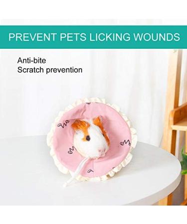 Small Pet Elizabeth Collar Protective Circle Nursing Ring Lightweight Elizabethan Collar for Guinea Pigs and Rabbits Pink - Buy Online on GoSupps.com